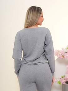 Women Two-Piece Outfits - Grey - View 4
