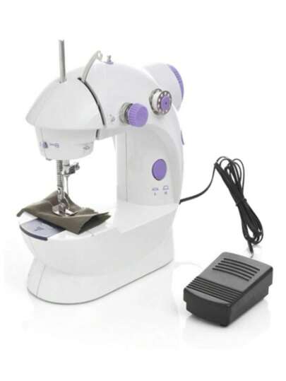 Mini Maquina Costura Portátil Elétrica + Pedal Bivolt