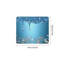 1pc Shiny Drip Pattern Dustproof Cover Mat, Tpr Material, Suitable For Top Of Washer And Dryer,Bag,Organizer,Storage