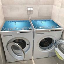 1pc Shiny Drip Pattern Dustproof Cover Mat, Tpr Material, Suitable For Top Of Washer And Dryer,Bag,Organizer,Storage