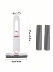 1把手+2個海綿頭組合清潔用品,小型擠水拖把,家用廚房 /車用擦拭拖把,桌面清潔器,玻璃海綿清潔拖把家庭清潔工具 - Mini Mop - 查看 3