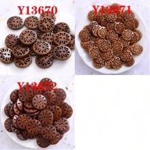 18/25mm Mới Retro Gỗ áo Đối với Áo khoác giỏ DIY Chế tạo - Nhiều màu - Xem 7