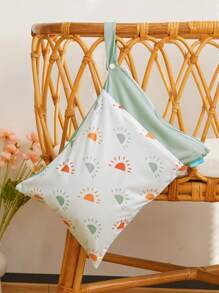 1 Bolsa húmeda-seca para pañales de tela de bebe, bolsas de viaje impermeables lavables, bolsa para playa, piscina, gimnasio para trajes de baño y ropa mojada con 2 bolsillos - Multicolor - Ver 3