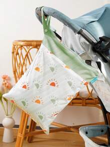 1 Bolsa húmeda-seca para pañales de tela de bebe, bolsas de viaje impermeables lavables, bolsa para playa, piscina, gimnasio para trajes de baño y ropa mojada con 2 bolsillos - Multicolor - Ver 5