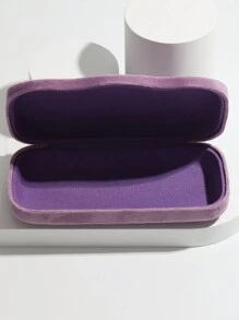 1pc Square Shaped Eyeglasses Storage Box Glasses Accessories For Women - Multicolor - View 5