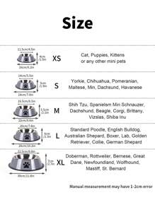 Supet 1入不銹鋼寵物碗,適用於小型、中型和大型犬貓 - 深灰色 - 查看 2