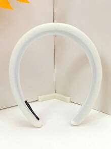 1件 女士头带 5.31英寸 海绵对角凸起 发饰造型固定头发 宽边头带 洗漱卡 时尚简约 适合日常生活、情人节情侣作为礼物发饰 - 白色 - 查看 14