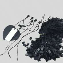 Garment Labels - 黑色 - 查看 1