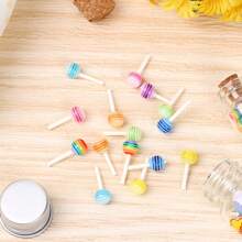 Dollhouse Miniature Food Toy Model Fun Jar-Packed Colorful Lollipop Kitchen & Fridge Decoration - Lollipop - View 6