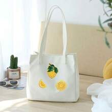 2 Piezas/set Kit De Accesorios De Diseño De Limón De Fieltro Bordado A Mano Con Cuentas, Incluye Ropa, Decoración De Bolsos Y Apliques - Amarillo - Ver 2
