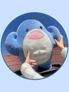 Muñeco de peluche de tiburón de 50cm - Multicolor - Ver 2