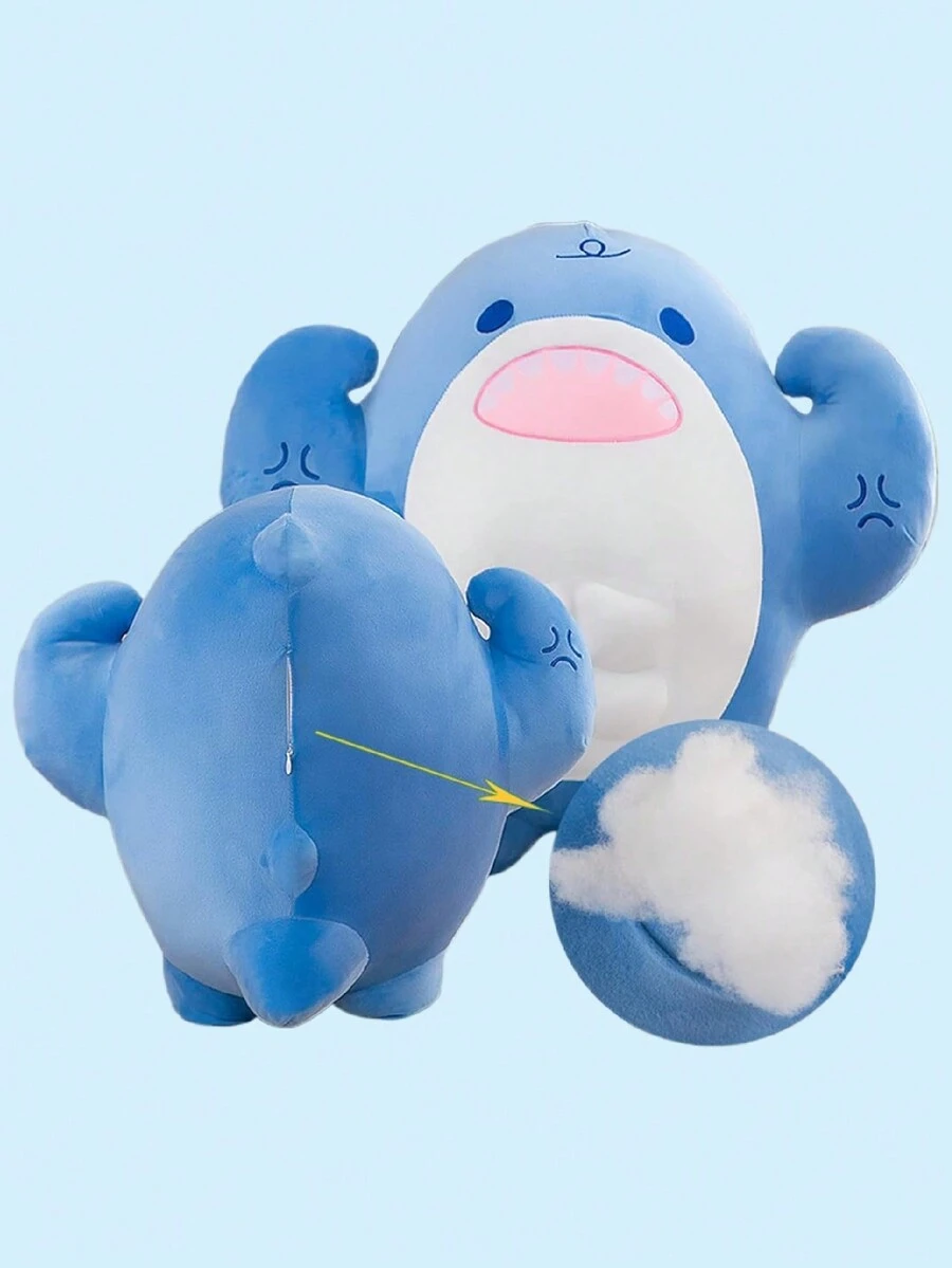 Muñeco de peluche de tiburón de 50cm - Multicolor - Ver 1