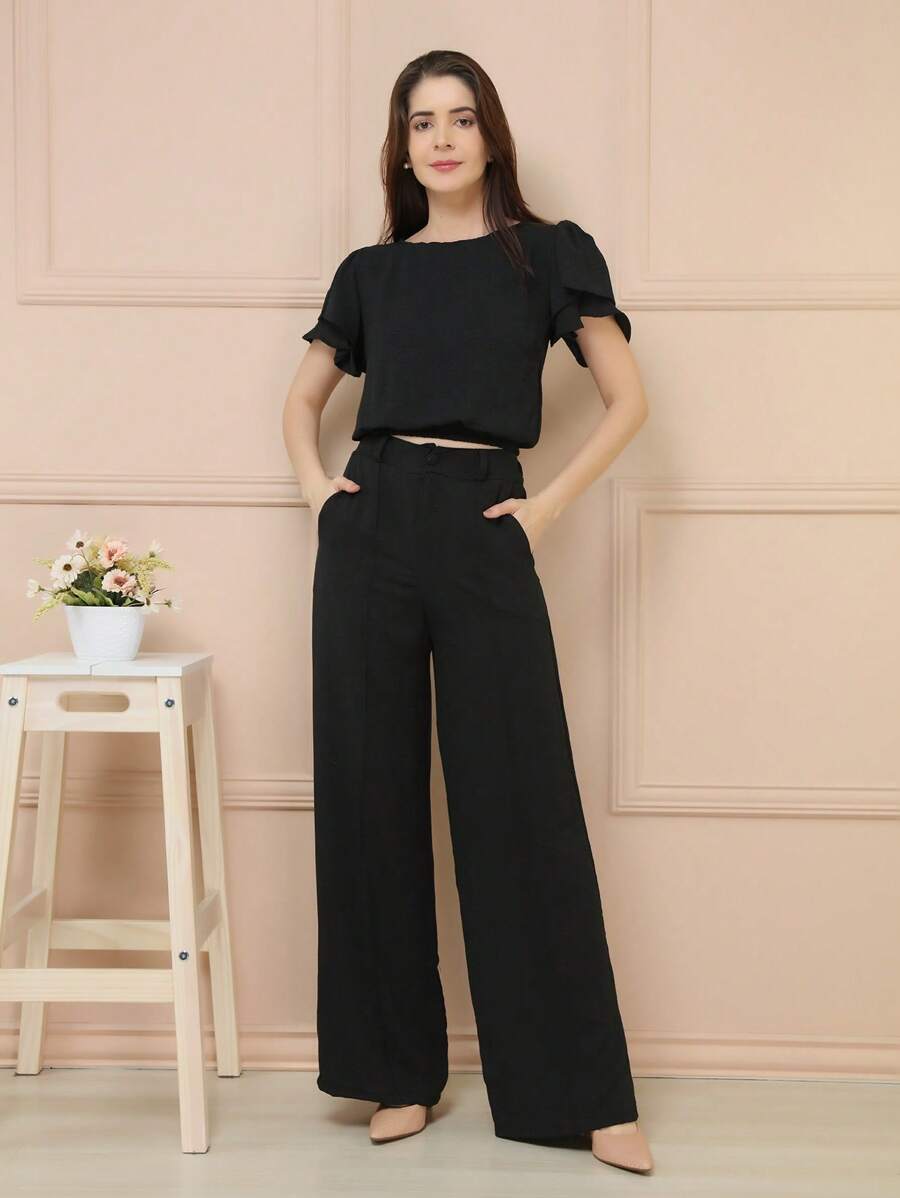 Women Two-Piece Outfits - màu đen - Xem 1