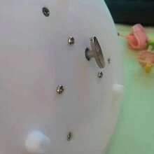 家居裝飾物品,金屬塑料材質,手動旋轉把手,觸發鋼板彈簧傳動至鼓珠反彈,發出聲音影片聲音、音樂鈴聲和跳舞娃娃旋轉飾品 - 彩色 - 查看 7