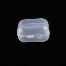 1pc 3.5x3.5cm Single Grid Clear Plastic Square Box For Jewelry Presentation/Display Rings Earplugs Ear Studs Storage - Transparent 1-pack - View 6