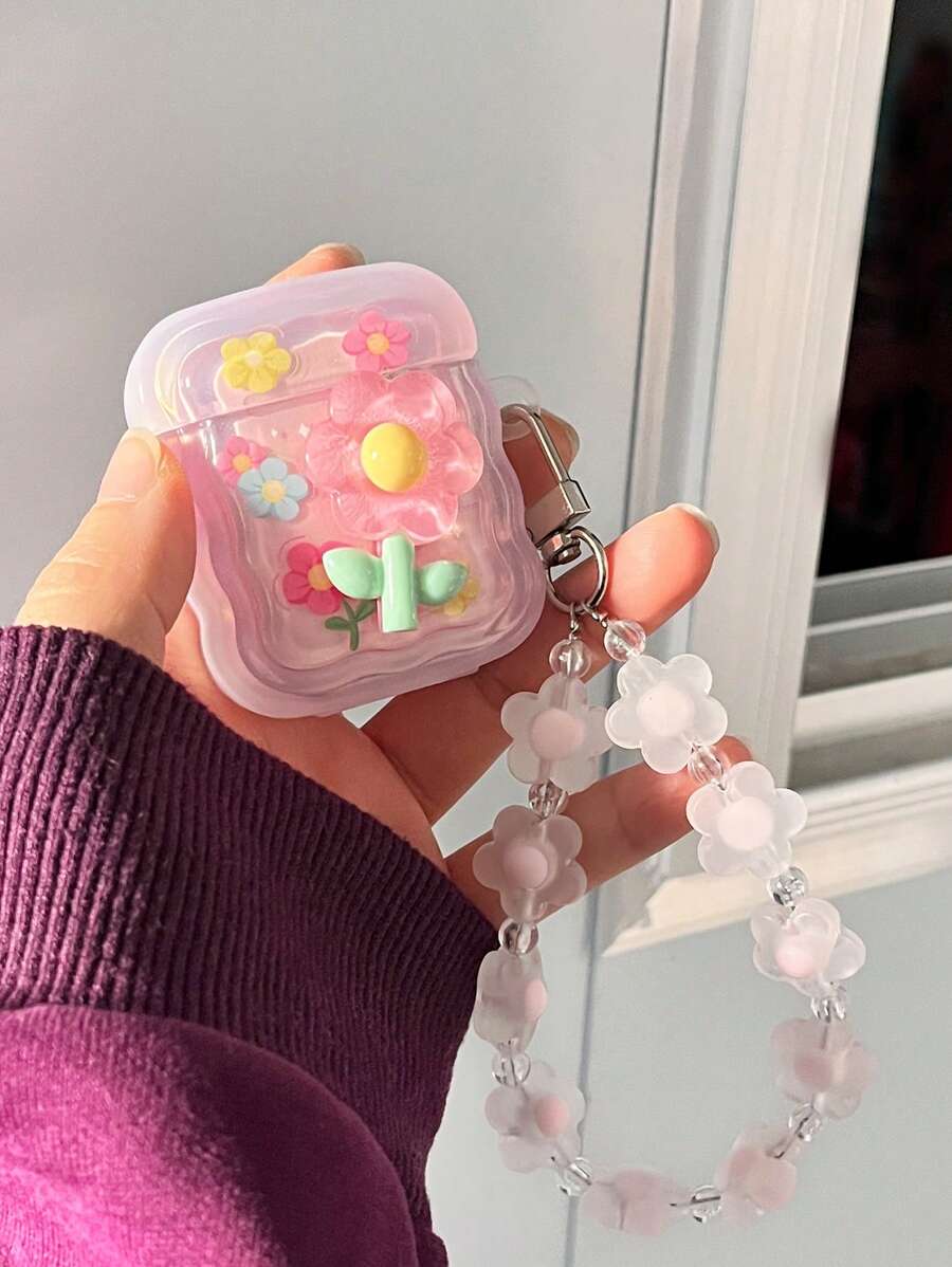 夏季波浪边 3D 花朵设计 保护套