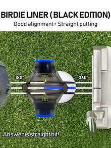 1pc Golf Ball Liner & Marker Tool, 360 Degree Alignment & Drawing Guide Template, With Easter Markers - Multicolor - View 5