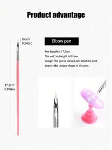 21入組白色美甲工具刷套裝,美甲刷混合套裝,指甲油畫筆,彩繪筆,uv凝膠指甲線條筆和指甲點球筆,拉筆,漸變筆,指甲油膠、油和diy美甲沙龍,美容沙龍初學者在家也可以體驗 - 黑與白 - 查看 5