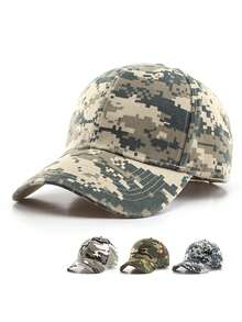 1pc Unisex Multi-Style Camouflage & Plaid Fashion Baseball Cap - Multicolor - View 1
