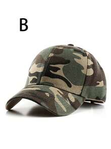 1pc Unisex Multi-Style Camouflage & Plaid Fashion Baseball Cap - Multicolor - View 3