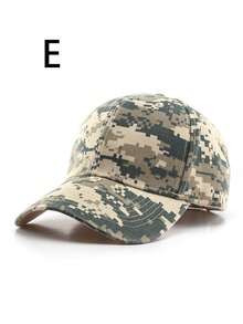 1pc Unisex Multi-Style Camouflage & Plaid Fashion Baseball Cap - Multicolor - View 6