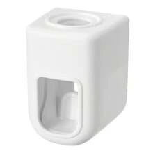 1pc Automatic Plastic Toothpaste Dispenser, Household Wall Mounted Toothpaste Squeezer, Punch-Free  Toothpaste Dispenser, Bathroom Accessories - White - View 7