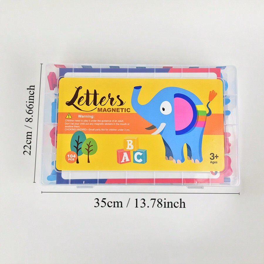 104 PCS Foam Alphabet Playset, Alphabet Teaching Aids For