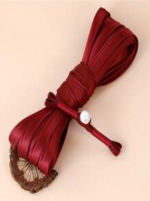 5 cái/bộ Trang trí ngọc trai Nút Ếch & Dây tơ hồng Trung Quốc & Móc và mắt Khép kín Đối với Sườn xám Quần áo , Phong cách Retro - Màu xanh lá cây đậm - Xem 8