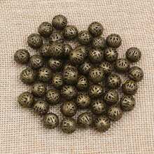 50 顆空心花珠 Diy 間隔串珠吊飾適用於珠寶製作配件 - Hollow beads - 查看 7