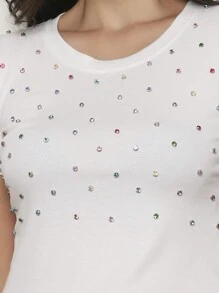 Women T-Shirts - 白色 - 查看 4