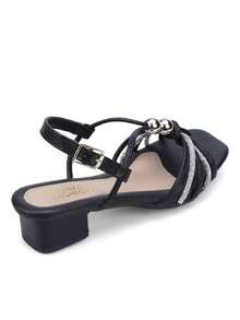 Kids Heeled Sandals - màu đen - Xem 3