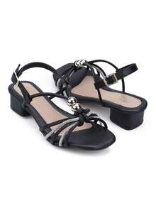 Kids Heeled Sandals - màu đen - Xem 5
