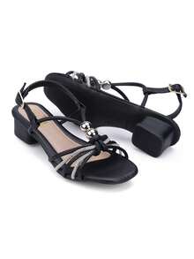 Kids Heeled Sandals - màu đen - Xem 6