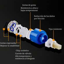 Llave Mezcladora Monomando para Lavabo, Grifos para Lavabos Individual Modernos, Lavamanos Baño Negro, Llave Monomando para Lavabo para Lavabo Bajo Encimera con Dos Mangueras Duraderas - Negro - Ver 9