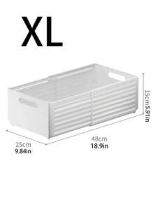 1pc Extendable Plastic Storage Drawer, Storage Basket For Toys, Underwear, Kitchen Spice Bottle Organizing,For Back To School