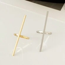 2pcs/Set Geometric Minimalist Metal Ring - Ring - View 9