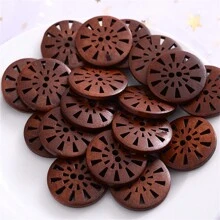 18/25mm Mới Retro Gỗ áo Đối với Áo khoác giỏ DIY Chế tạo - Nhiều màu - Xem 6