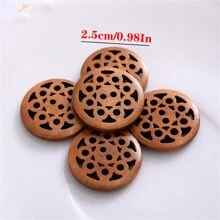 18/25mm Mới Retro Gỗ áo Đối với Áo khoác giỏ DIY Chế tạo - Nhiều màu - Xem 3