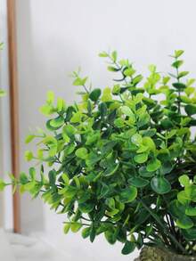 2 Miếng Bạch đàn Nhân tạo Với Tròn Lá , Thích hợp Đối với Nhà  Đồ trang trí - Lá tròn - Xem 4