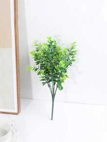 2 Miếng Bạch đàn Nhân tạo Với Tròn Lá , Thích hợp Đối với Nhà  Đồ trang trí - Lá tròn - Xem 3