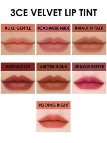 3CE Velvet Lip Gloss #Bitter Moment, Velvet Matte, Smooth & Lightweight, Healthy Glow, Exquisite & Luxurious, Long-Lasting Color, Korean Cosmetics - BELUDRU #JAM PAGI - View 5
