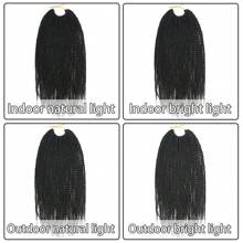 14 Inch Synthetic Crochet Braiding Hair Senegalese Twist 30Strands/Pack Crotchet Braids Hand Made Twist Braids - Black - View 6