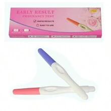 1支假孕婦測試棒開玩笑玩具,具有兩條線的孕婦試紙,適合開玩笑使用 - 橘色 - 查看 3