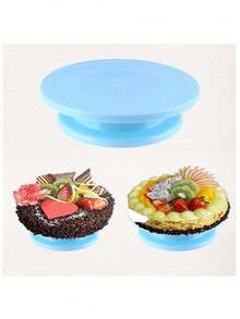 YUQING Rotating Base Cake Decoration Pastry Pastry - Blue - View 4