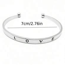 2入組女士腕表時尚時尚的合金女性石英手表，配鋼帶和愛心形手鐲腕表套裝 - 銀色 - 查看 4