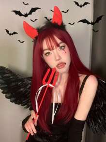 2入組裝扮天使道具配件 天使棒 天使發箍,適用於萬聖節、狂歡節、派對、節日、舞會等各種場合 - 黑色 - 查看 4