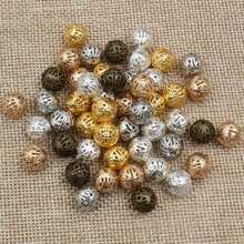 50 顆空心花珠 Diy 間隔串珠吊飾適用於珠寶製作配件 - Hollow beads - 查看 1