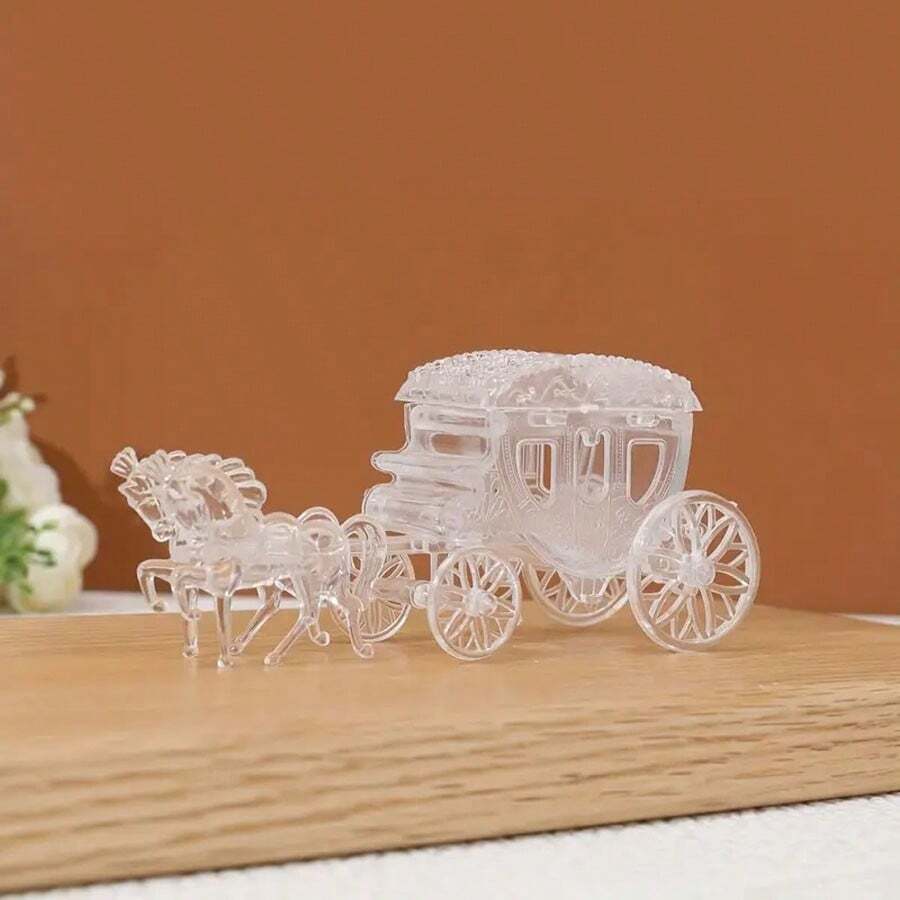 1 件个性化皇家马车婚礼节日家居装饰摆件、办公室桌面入口装饰、可爱装饰、家庭客厅酒吧咖啡厅装饰摆件、房间装饰桌面展示摆件