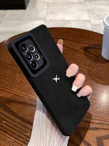 黑白飞机图案 TPU PU 材质 1 件装飞机彩绘手机壳，兼容苹果 11、12、13、14、12 Pro Max、13 Pro Max、15、15 Pro、15 Plus、15 Pro Max、16、16 Pro、16 Plus、16 Pro Max 以及三星 Galaxy A11、A12、A20S、A32、A50、A51、A52、A71、A73、S20 FE、S21、S22、A04、A13、A24，防水防震防摔防刮花，时尚手机壳，周年纪念、生日、春季派对礼物之选 - 黑與白 - 查看 5