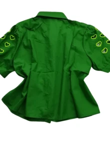 Women Tops - 綠色 - 查看 3